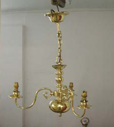 chandelier after restoration
