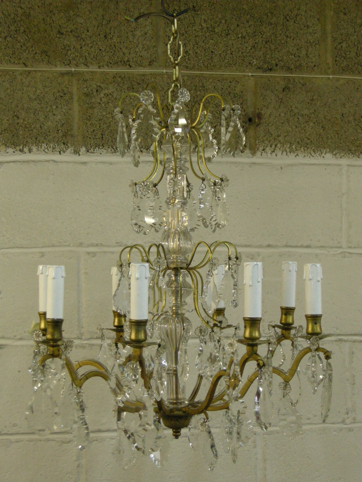 Crystal chandelier after restoration